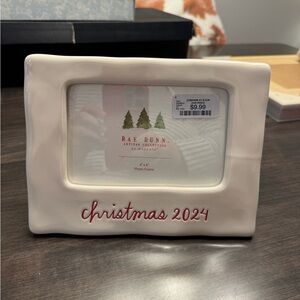 Rae Dunn Christmas 2024 White Photo Frame